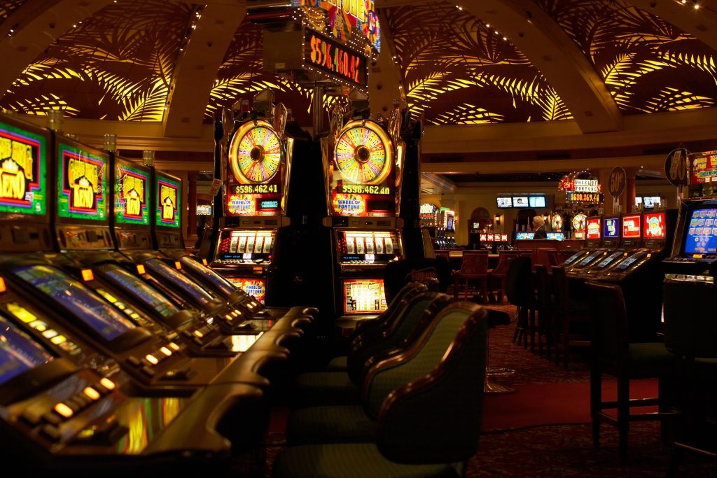 Interior of empty casino